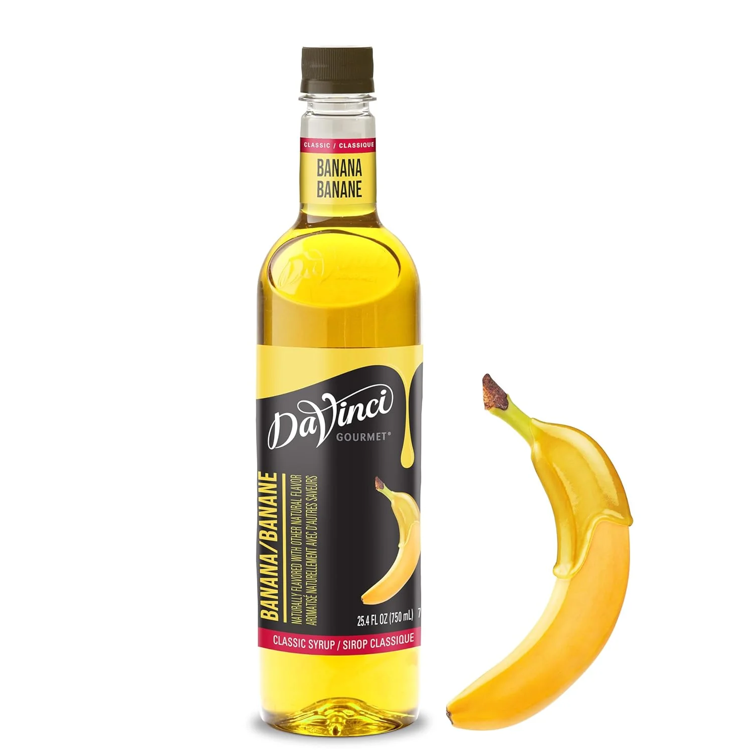 World-Class DaVinci Gourmet Classic Banana Syrup 25.4 Fluid Ounces Authentic