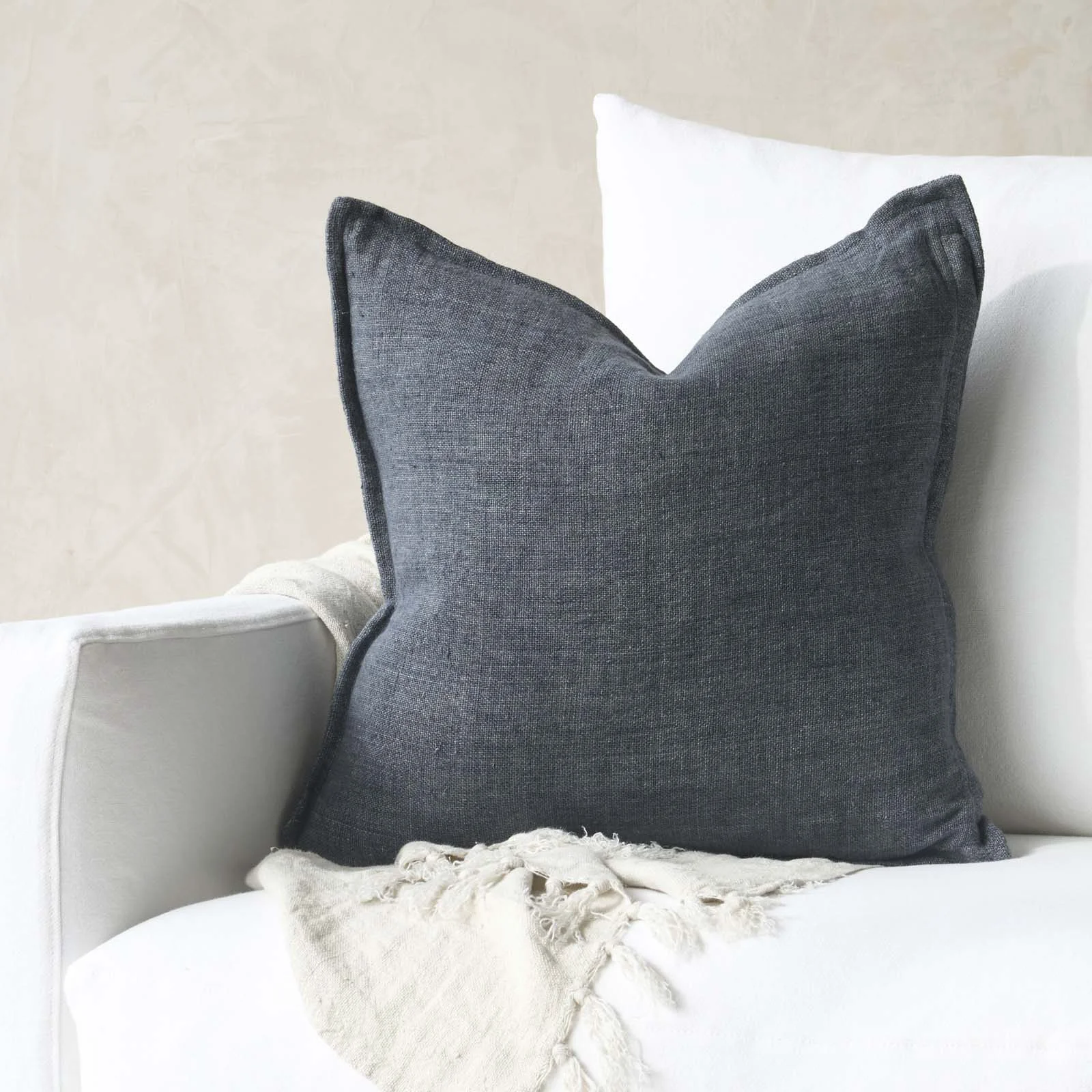 Top-Quality Flaxmill Cushion Thunder 50 x 50cm Reusable