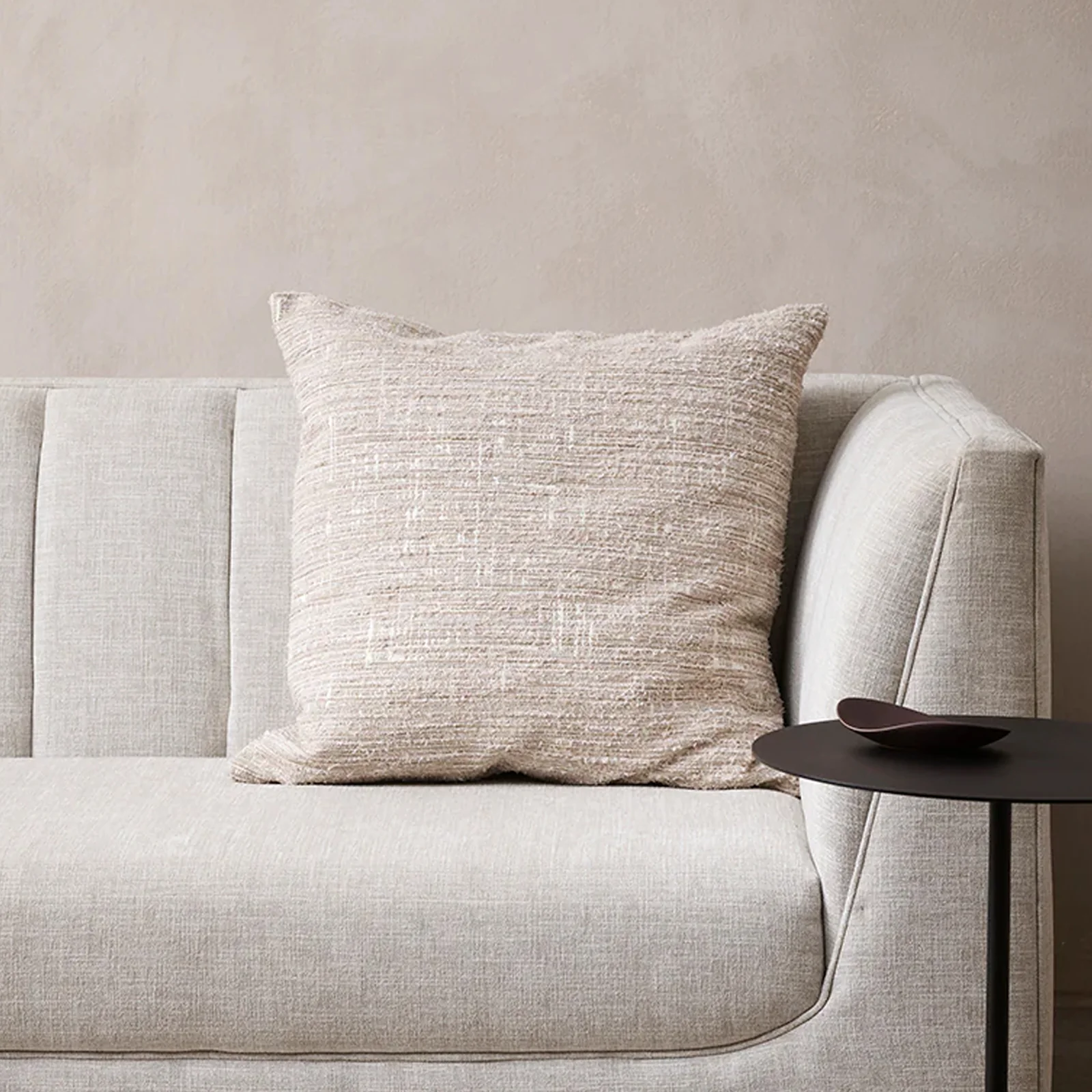 Comfortable Ashford Cushion Ecru 60 x 60cm Flexible