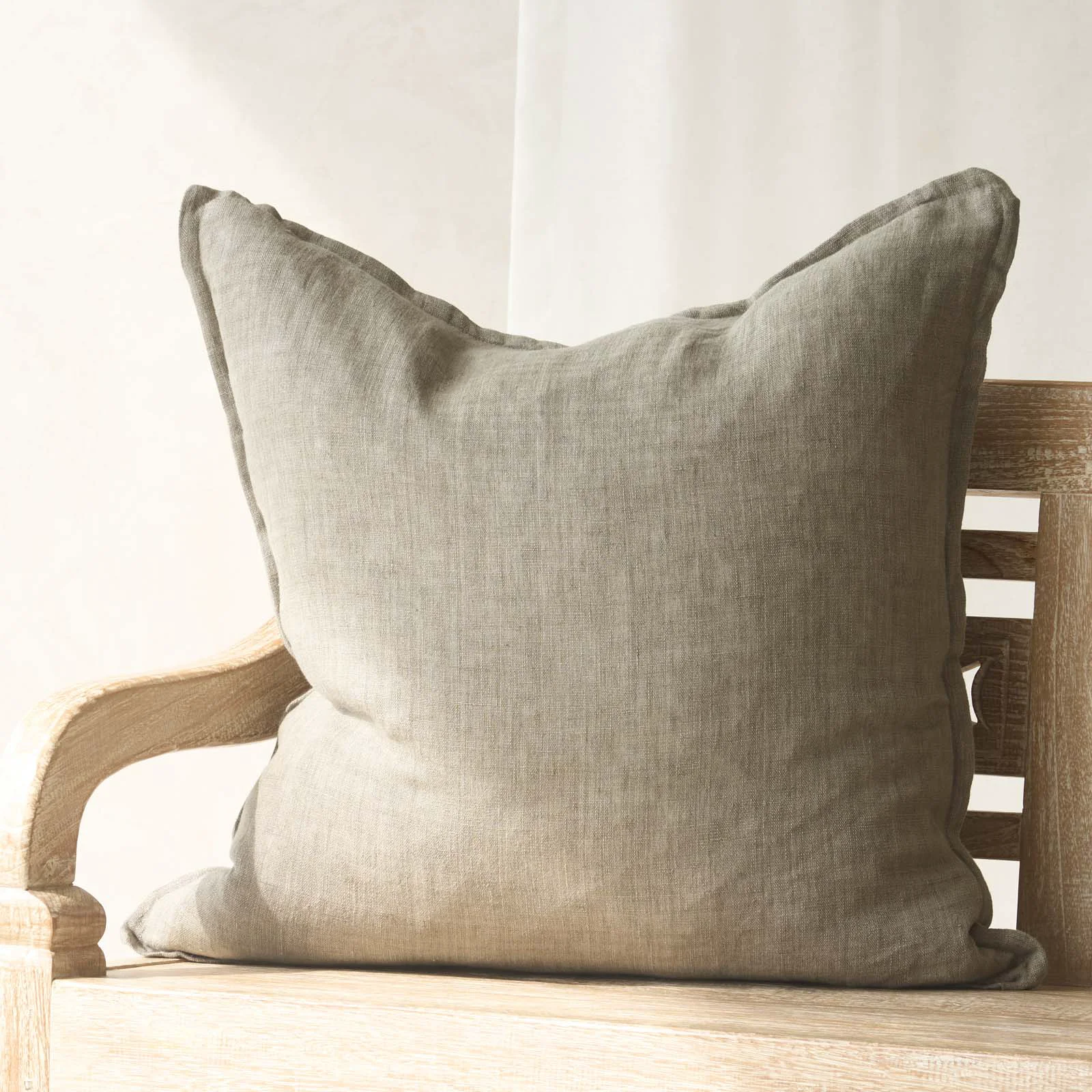 Superior Cassia Cushion Greige Expertly Made