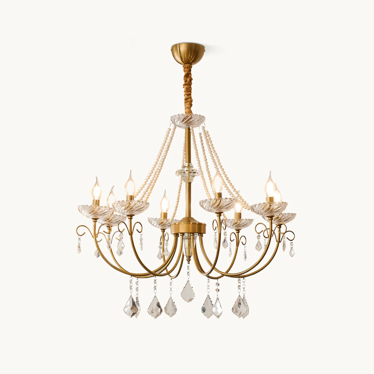Innovative Maizey Pearl Crystal Chandelier Verified