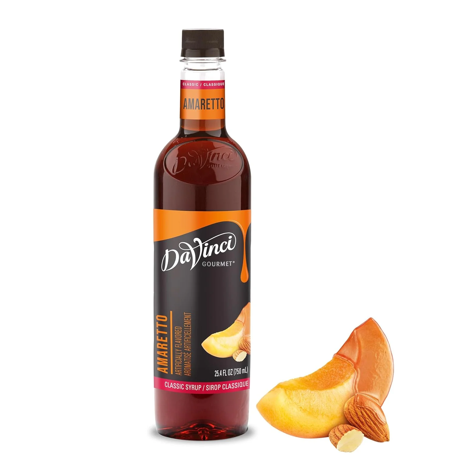 Fashionable DaVinci Gourmet Classic Amaretto Syrup 25.4 Fluid Ounces Pack of 1 Original