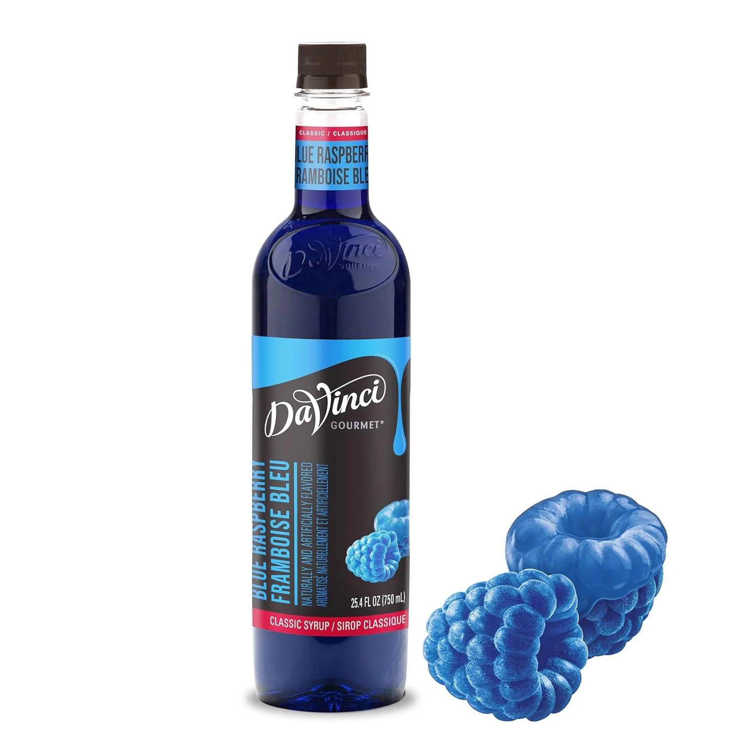 Durable DaVinci Gourmet Classic Blue Raspberry 25.4 Fluid Ounces User-Friendly
