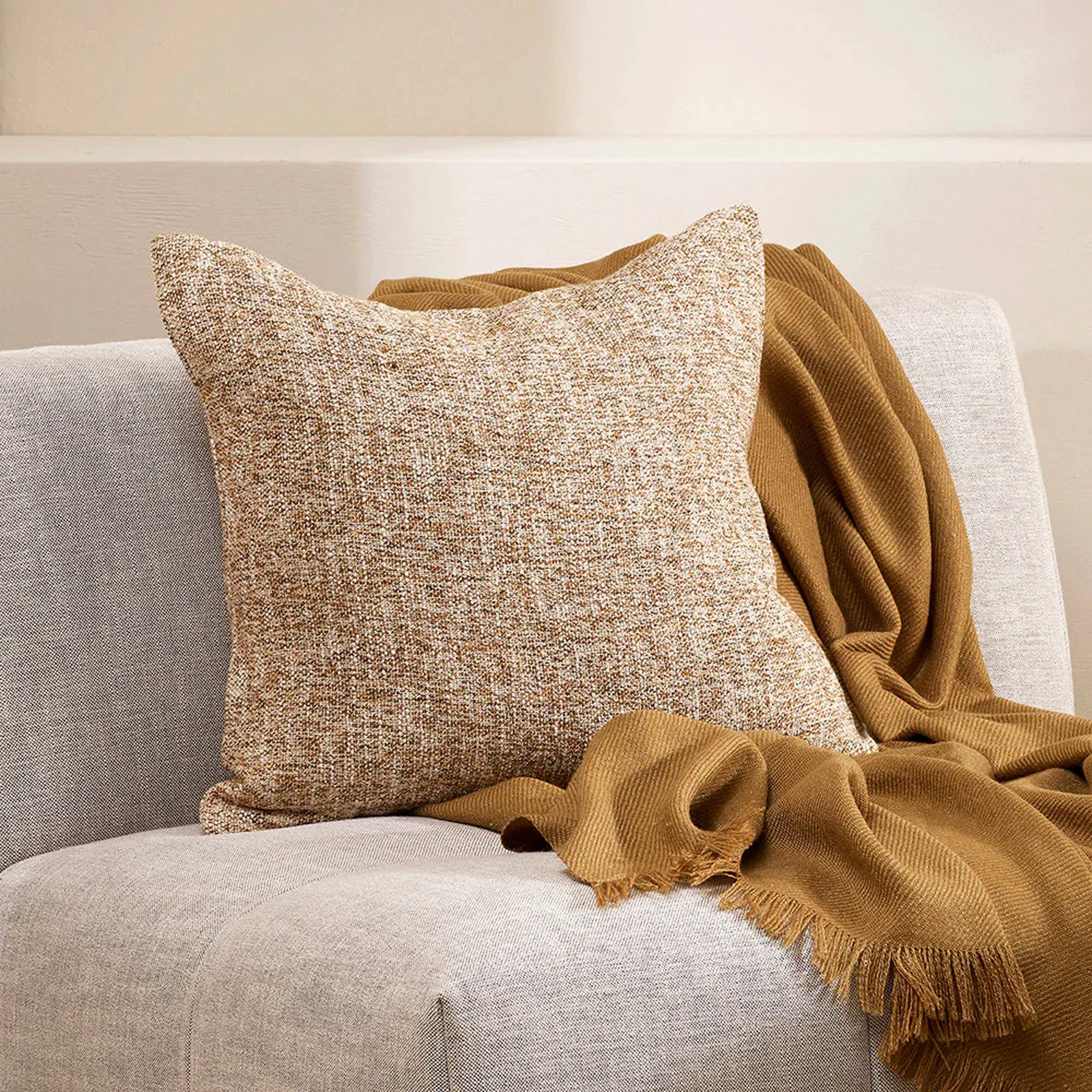 Detailed Cumbria Cushion Dijon 50 x 50cm Fashionable