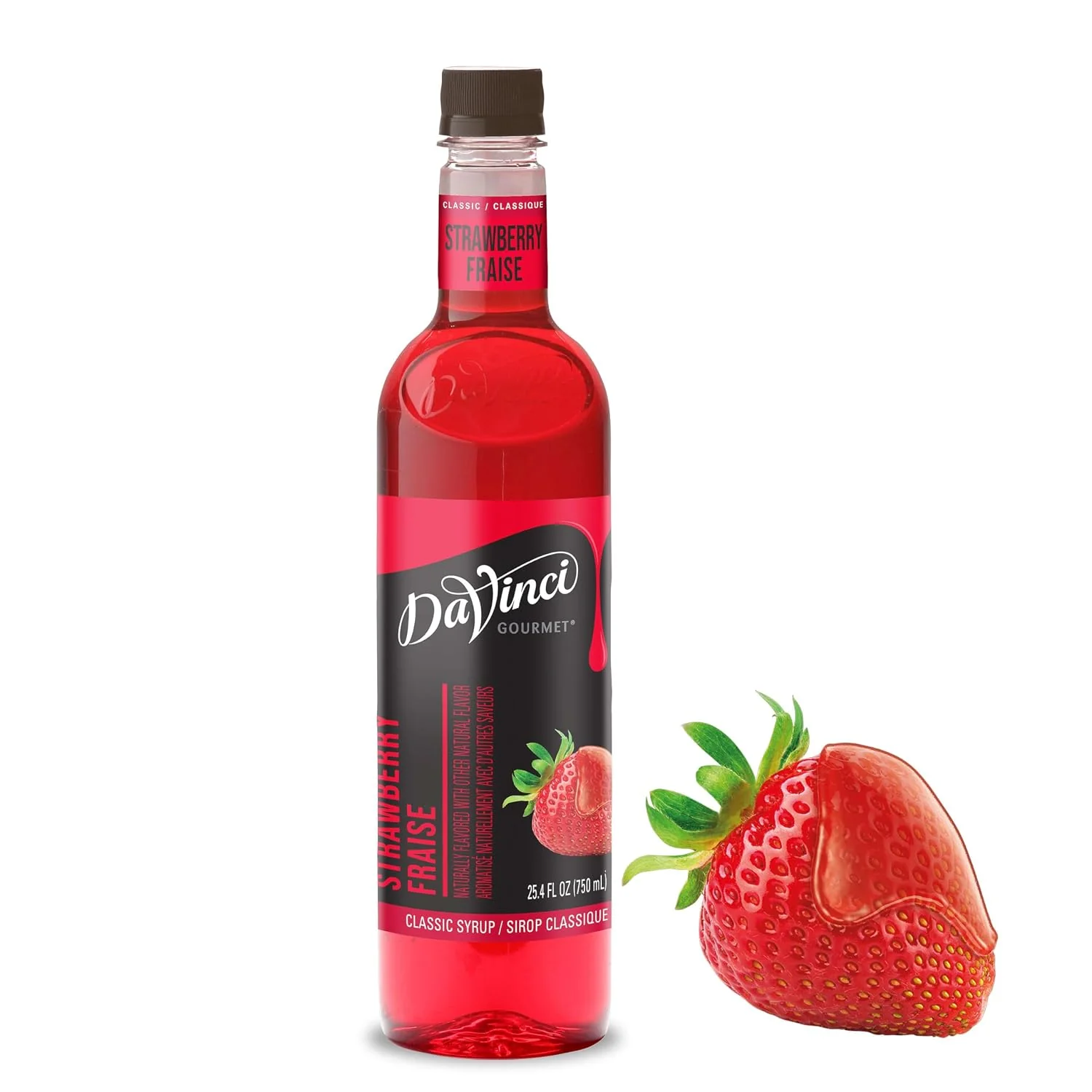 Trusted DaVinci Gourmet Classic Strawberry Syrup 25.4 Fluid Ounces Kosher 1 Count Comfortable