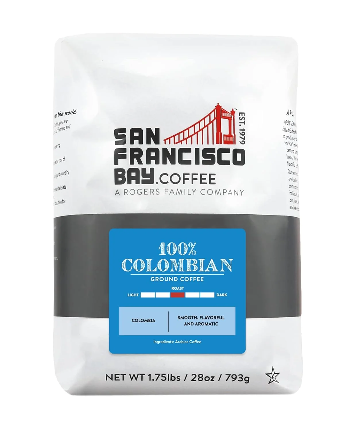 Fashionable San Francisco Bay Colombian Ground Coffee Dependable