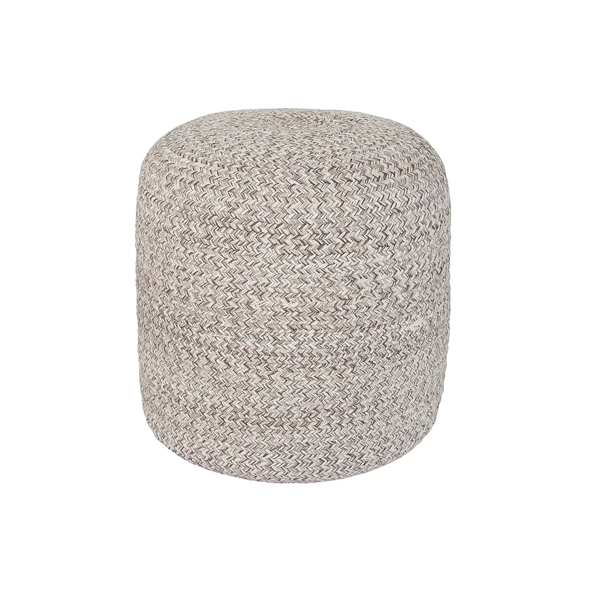 Solid Bohemian Yarn Pouf Top-Quality