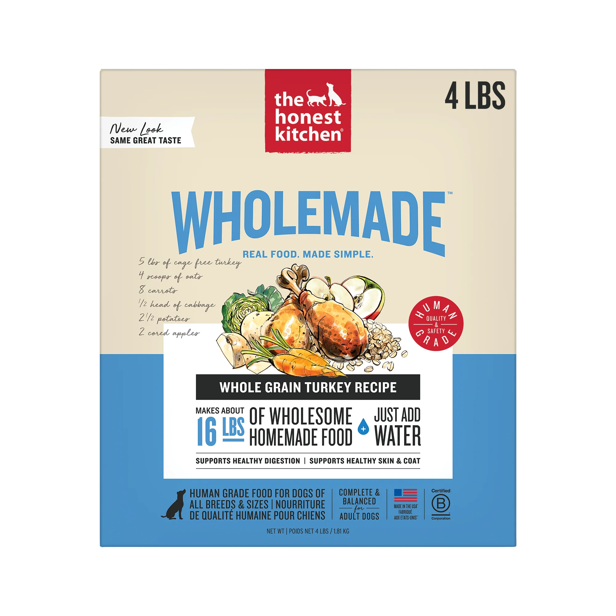 Convenient The Honest Kitchen Wholemade™ Whole Grain Turkey Dog Food Organic