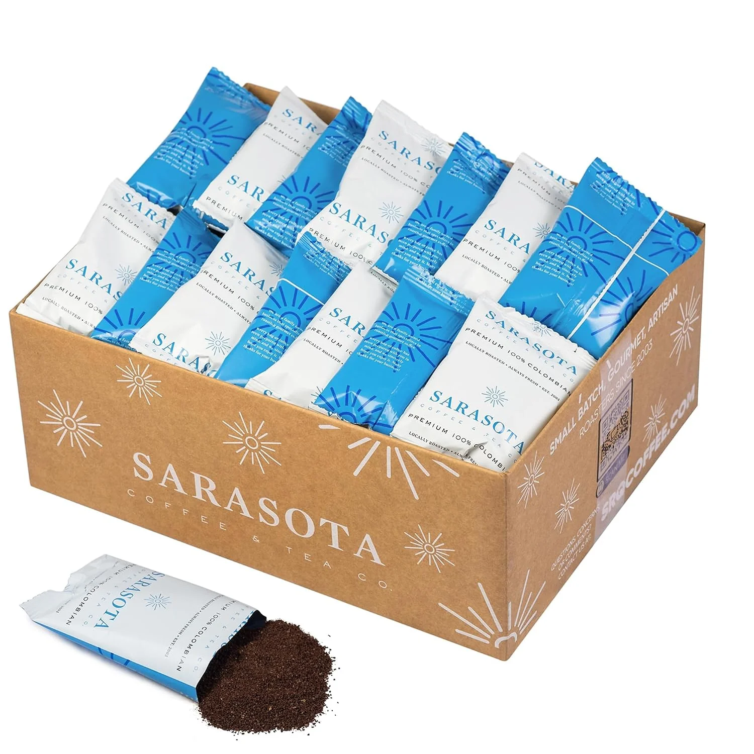Elegant Colombian Medium Roast Coffee Packets Selected