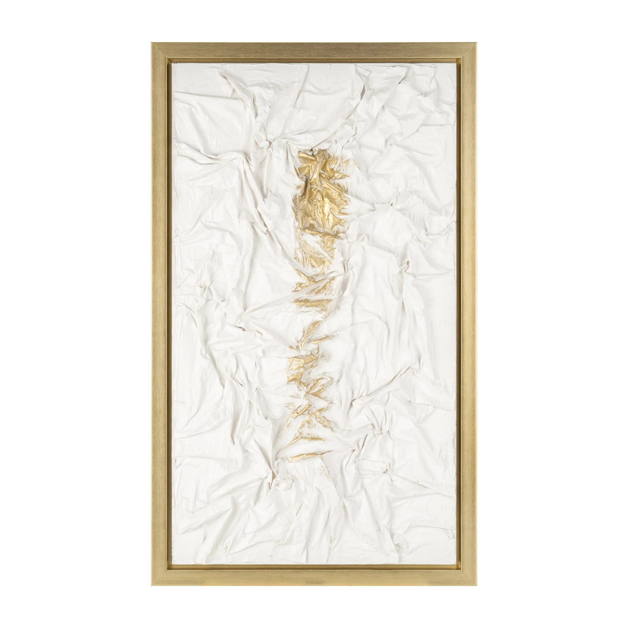Soft HAND PAINT TEXTURE ACRYLIC WHT GLD High-Performance