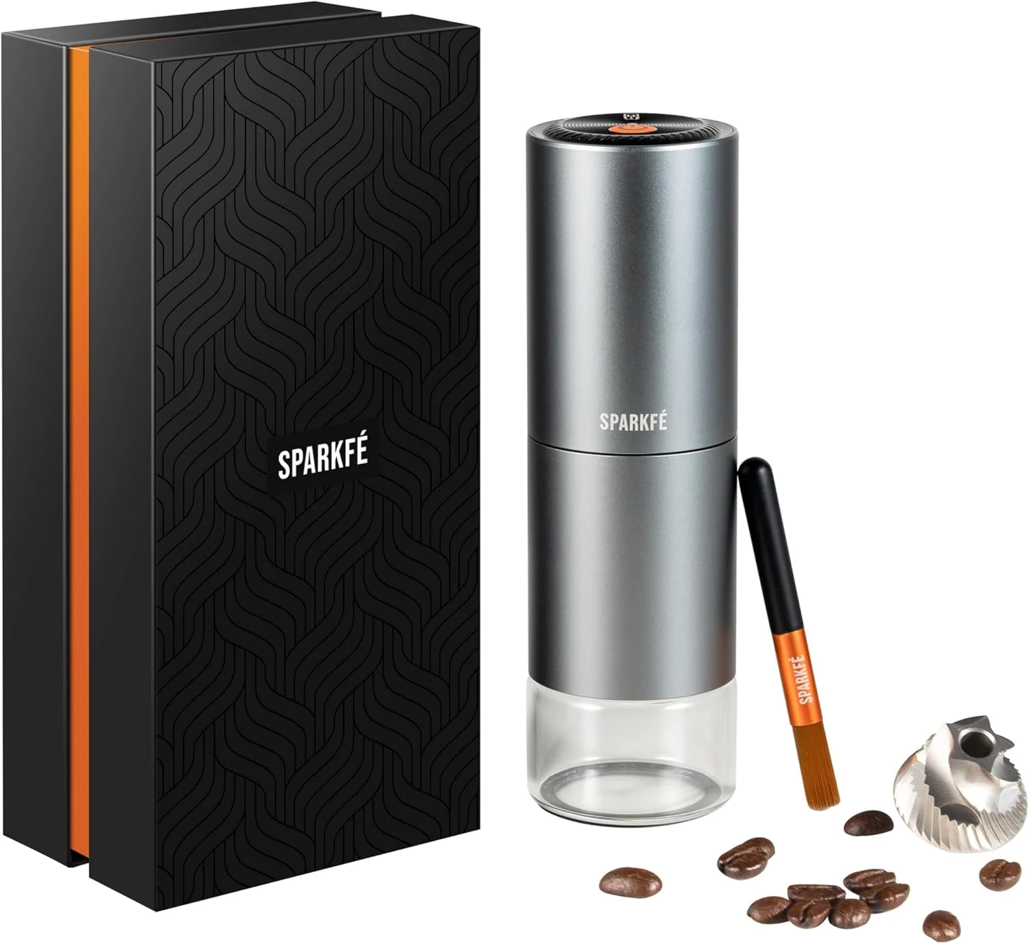 Quality Portable Electric Coffee Grinder Rechargeable Wireless Handheld Grinder with Stainless Steel Conical Burr Adjustable Grind Settings for Espresso Smart