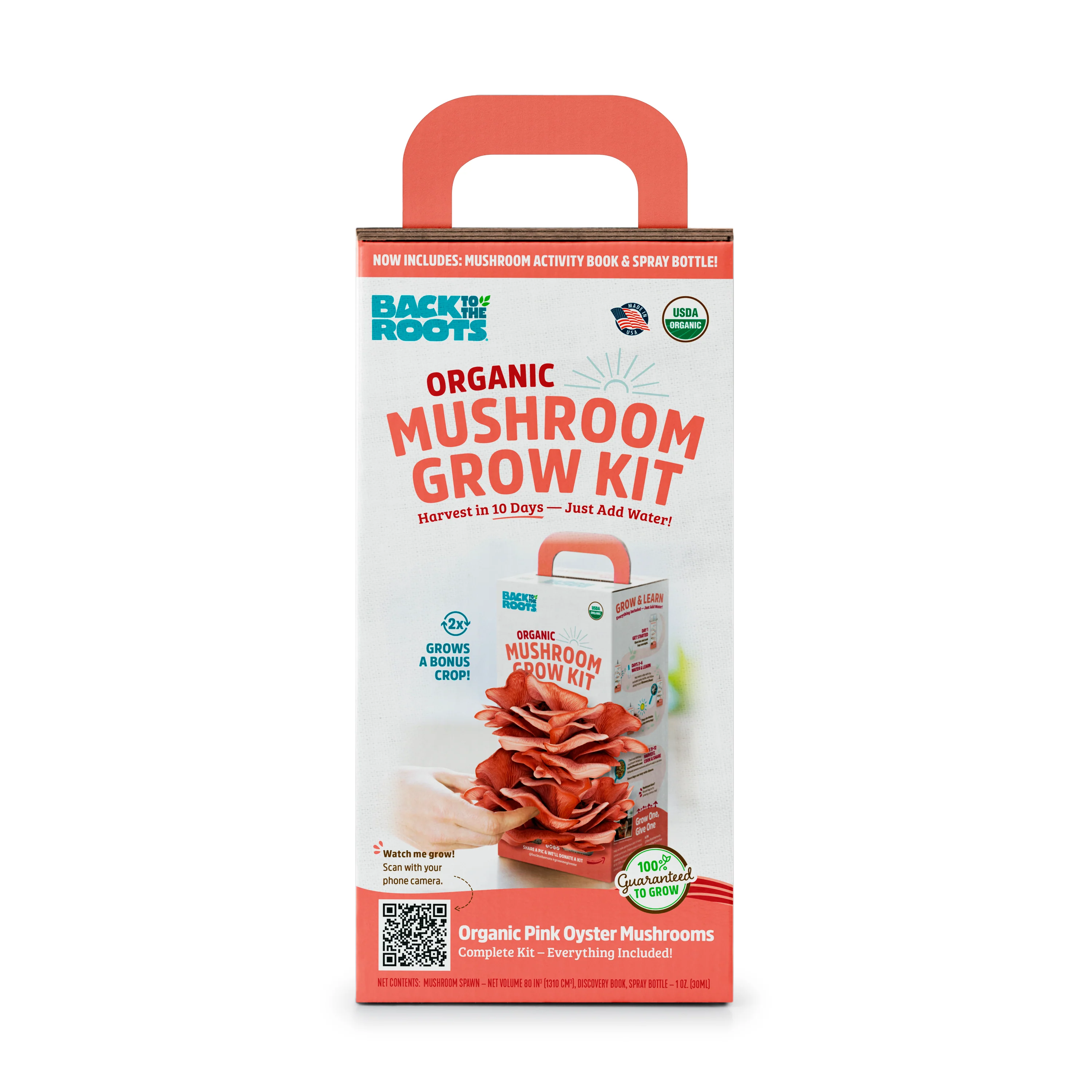 Soft Back to the Roots Organic Mushroom Grow Kit - Pink Oyster World-Class