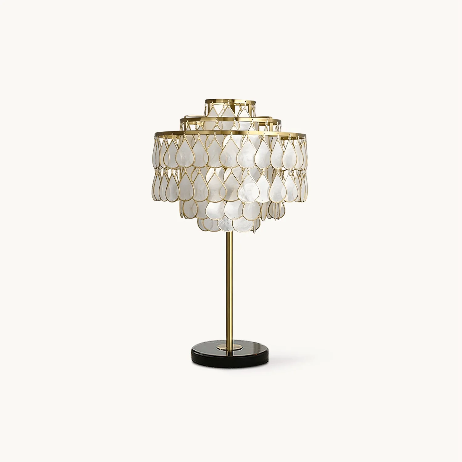 Smart Capiz Table Lamp Pure