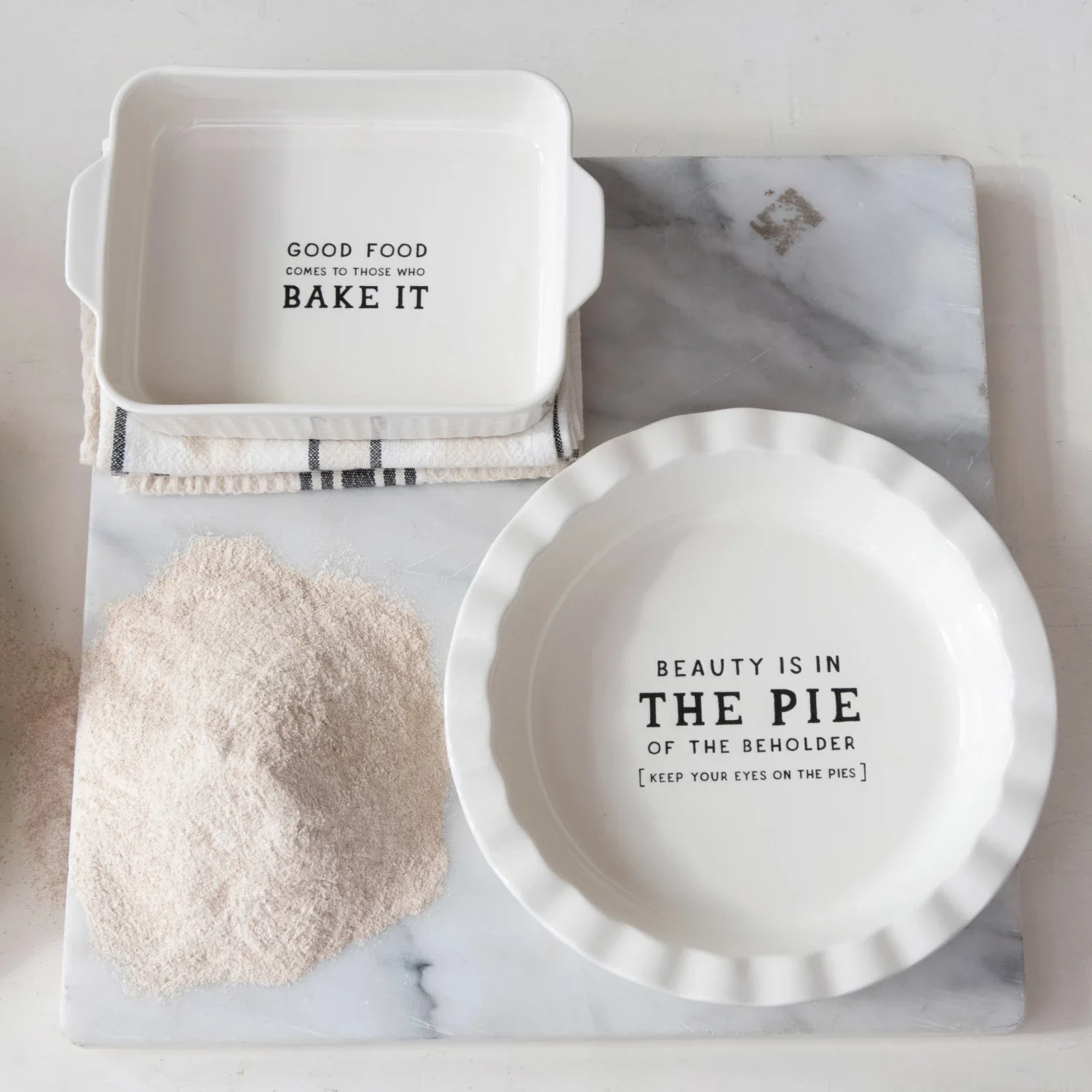 Crafted Good Food... 1 Qt Stoneware Baker Superior