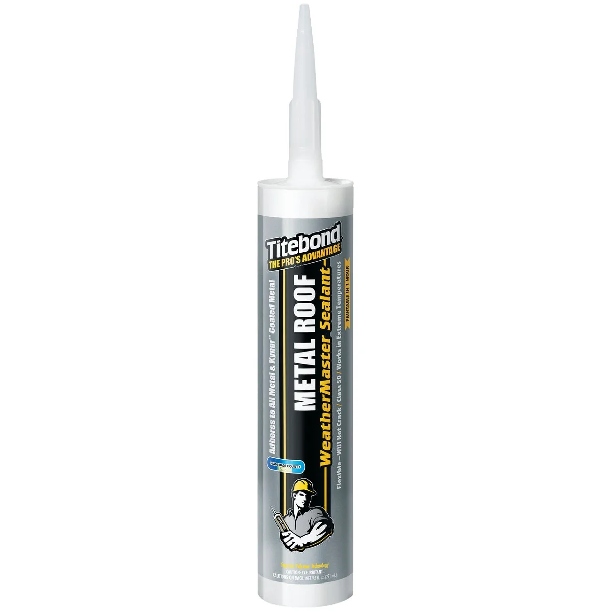 Solid TiteBond Weathermaster 10 Oz. Green Metal Roof Sealant Premium