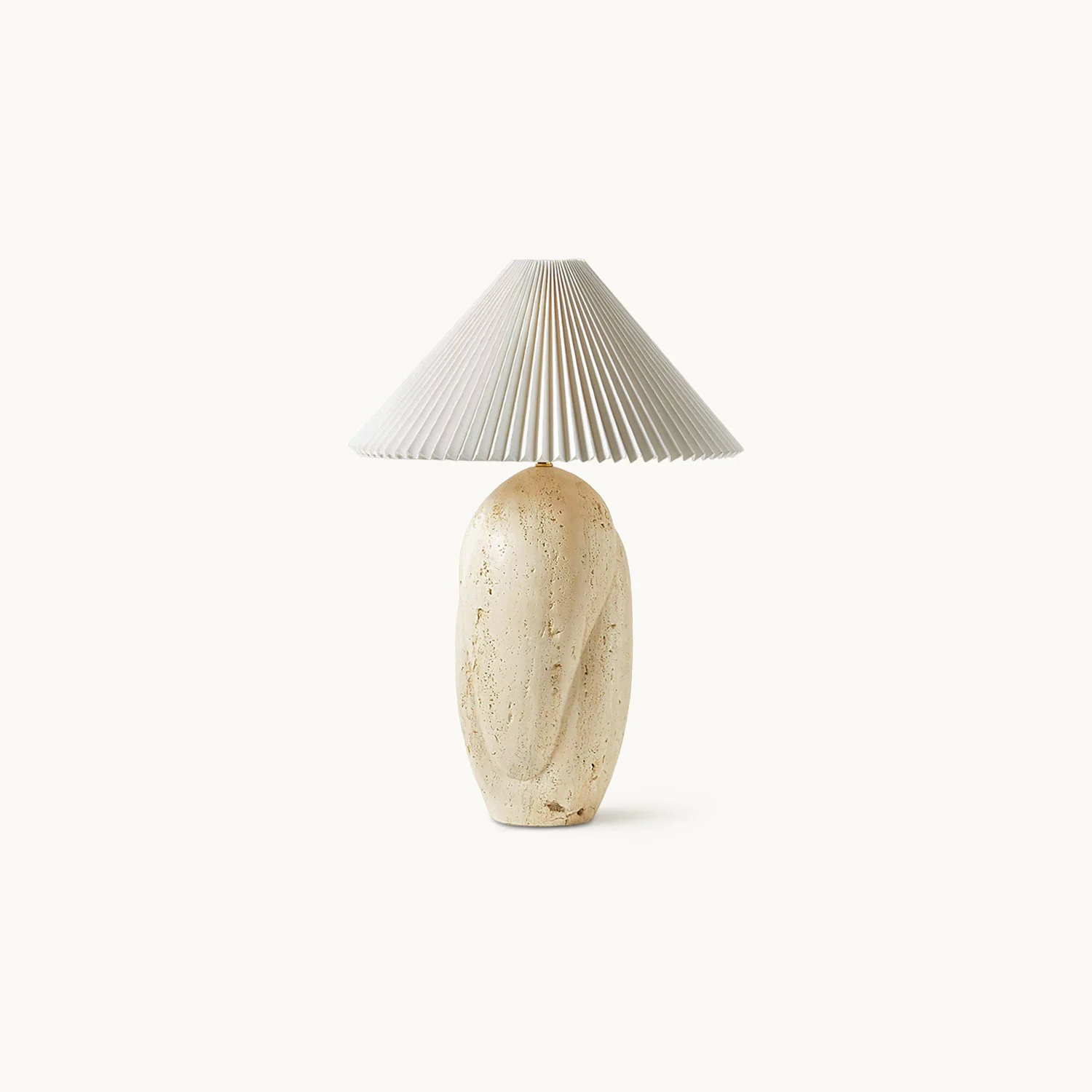 Safe Enora Travertine Table Lamp Exceptional