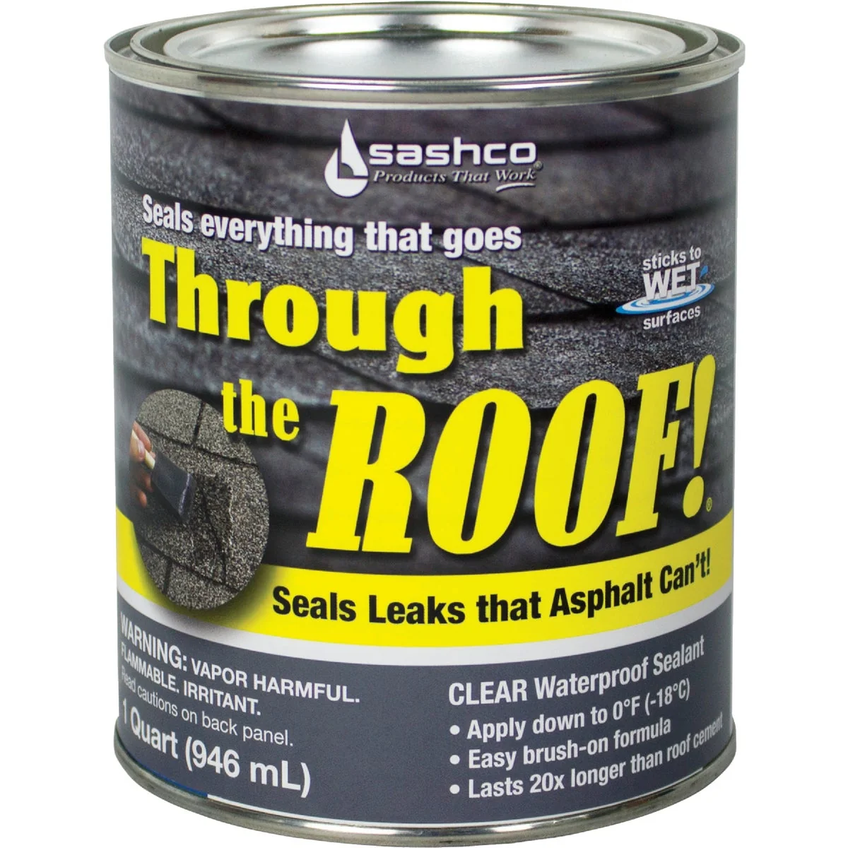 Trendy Through The Roof 1 Qt. VOC Cement Patching Sealant Durable