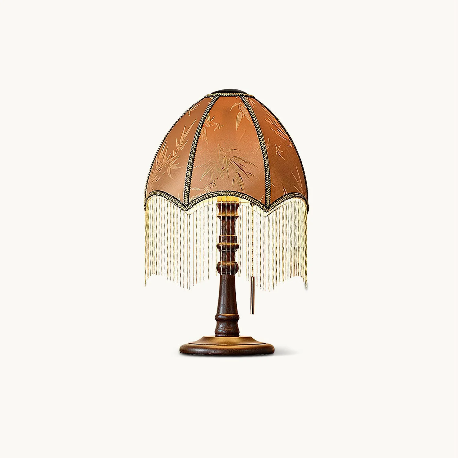 Efficient Tassel Beads Table Lamp Detailed