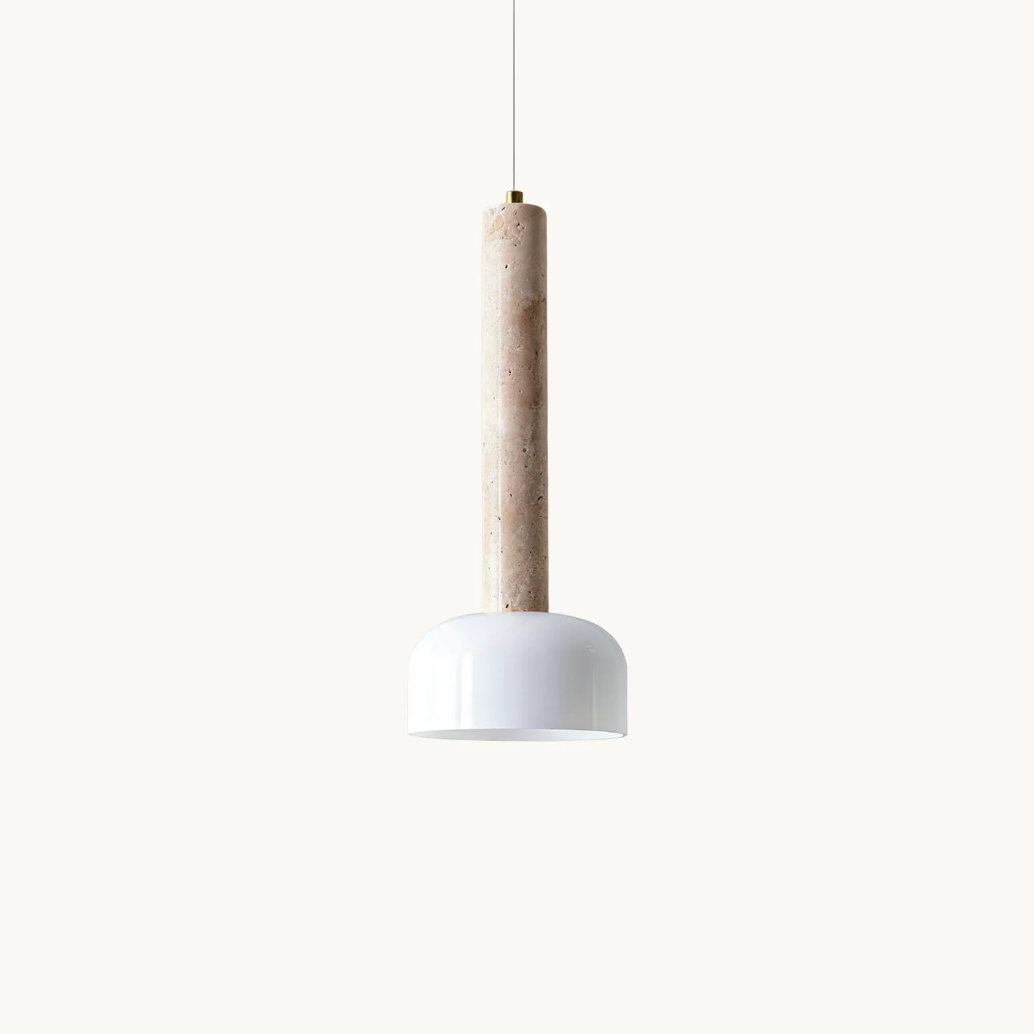 Crafted Angelia Travertine Pendant Lamp Contemporary