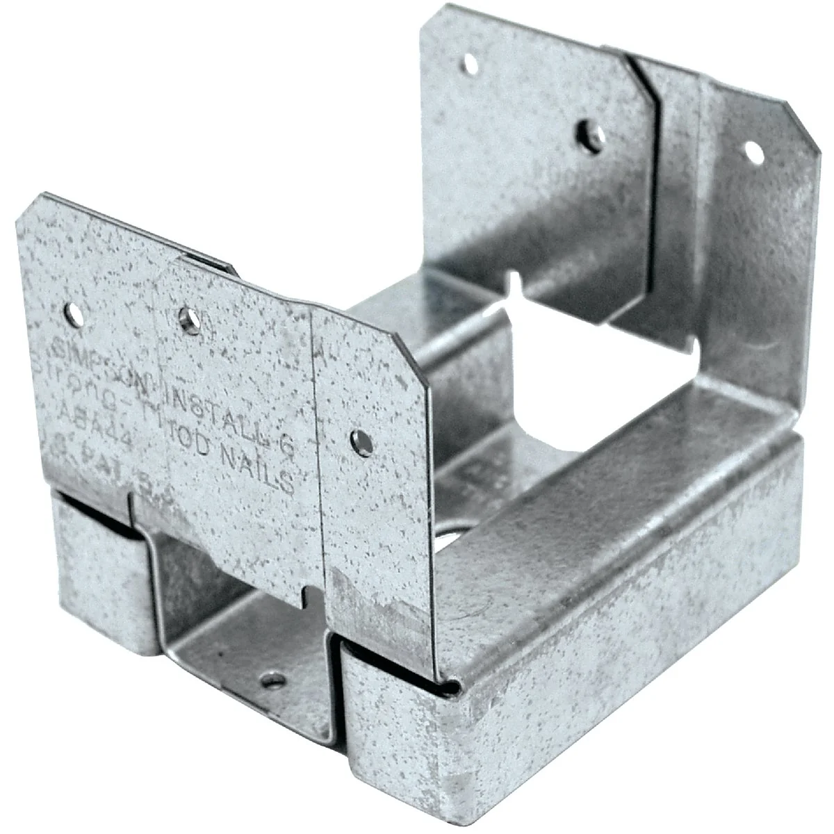 Consistent Simpson Strong-Tie 4 In. x 4 In. 16 ga Z-Max ABA Post Base Exclusive