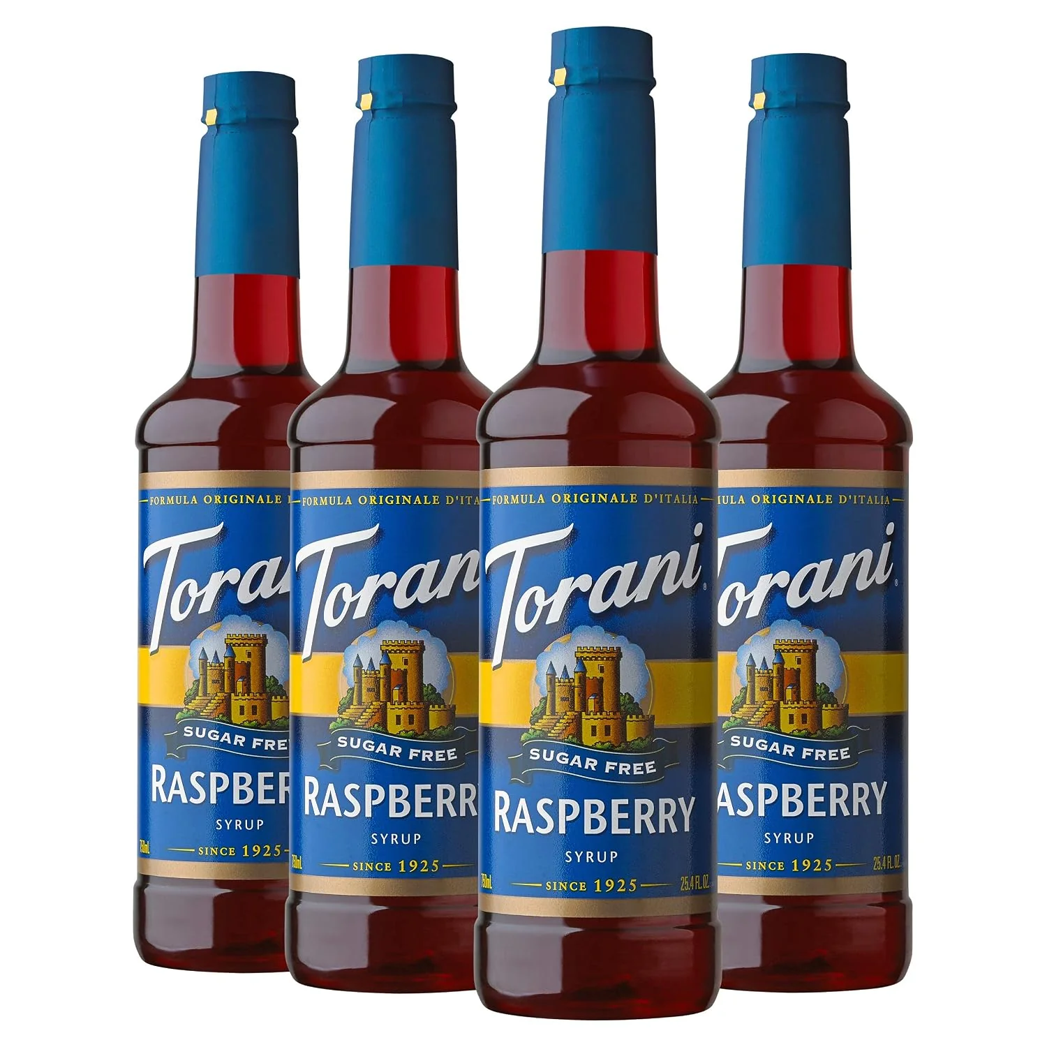 Fine Crafted Torani Sugar Raspberry Flavored Drink Syrup 25.4 fl oz 4 Pack Crafted