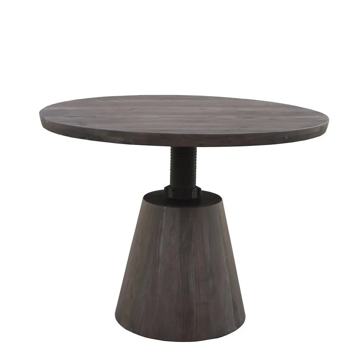 Easy-to-Use Bronx Crank Dining Table - Vinegar Matte Stylish