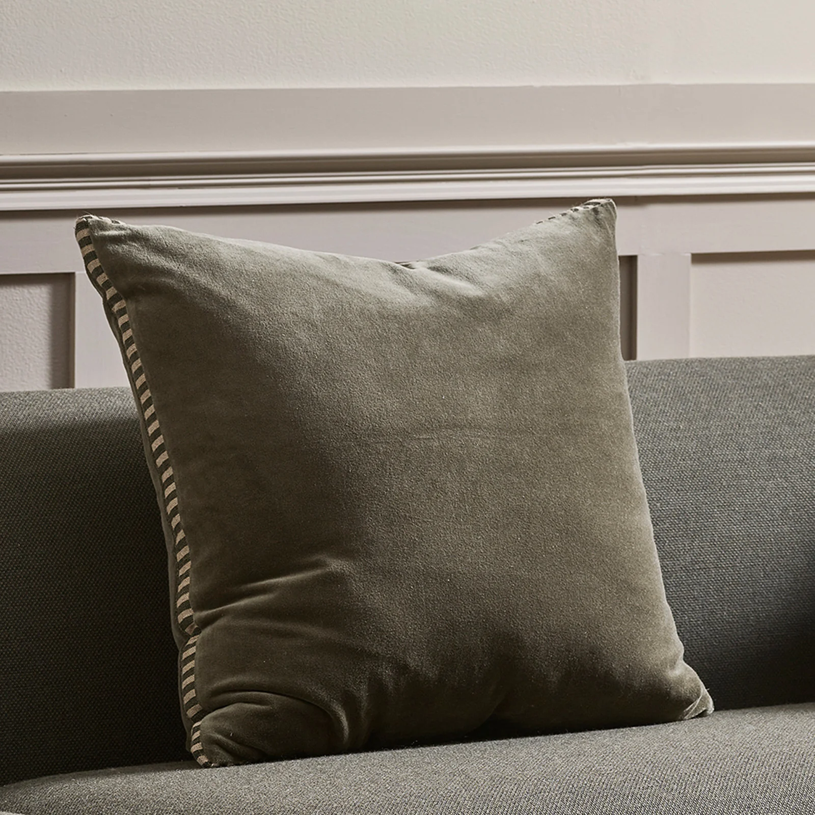 Contemporary Edward Cushion Thyme 50 x 50cm Functional