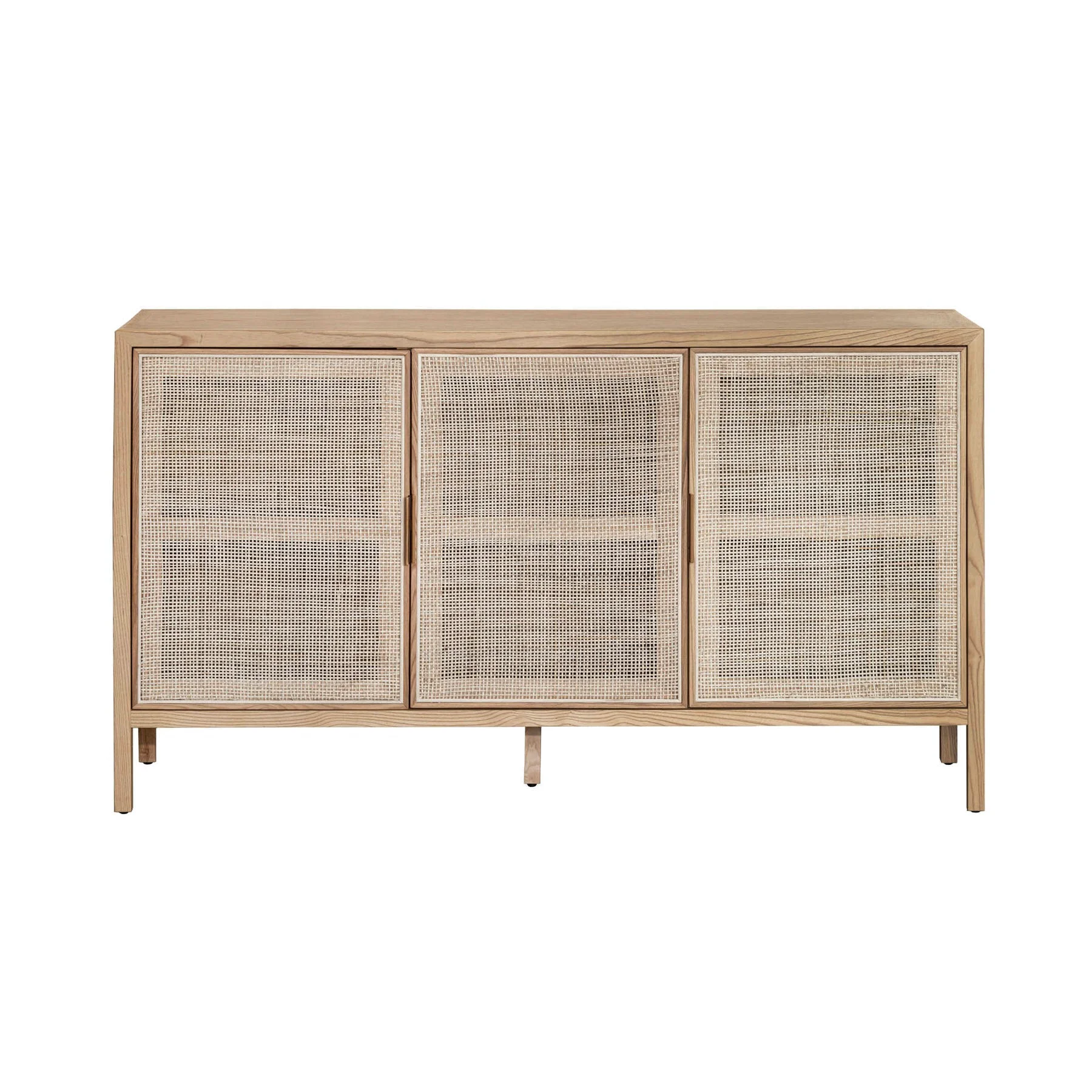 Expertly Made Rattan 3 Door Sideboard - Natural Dependable