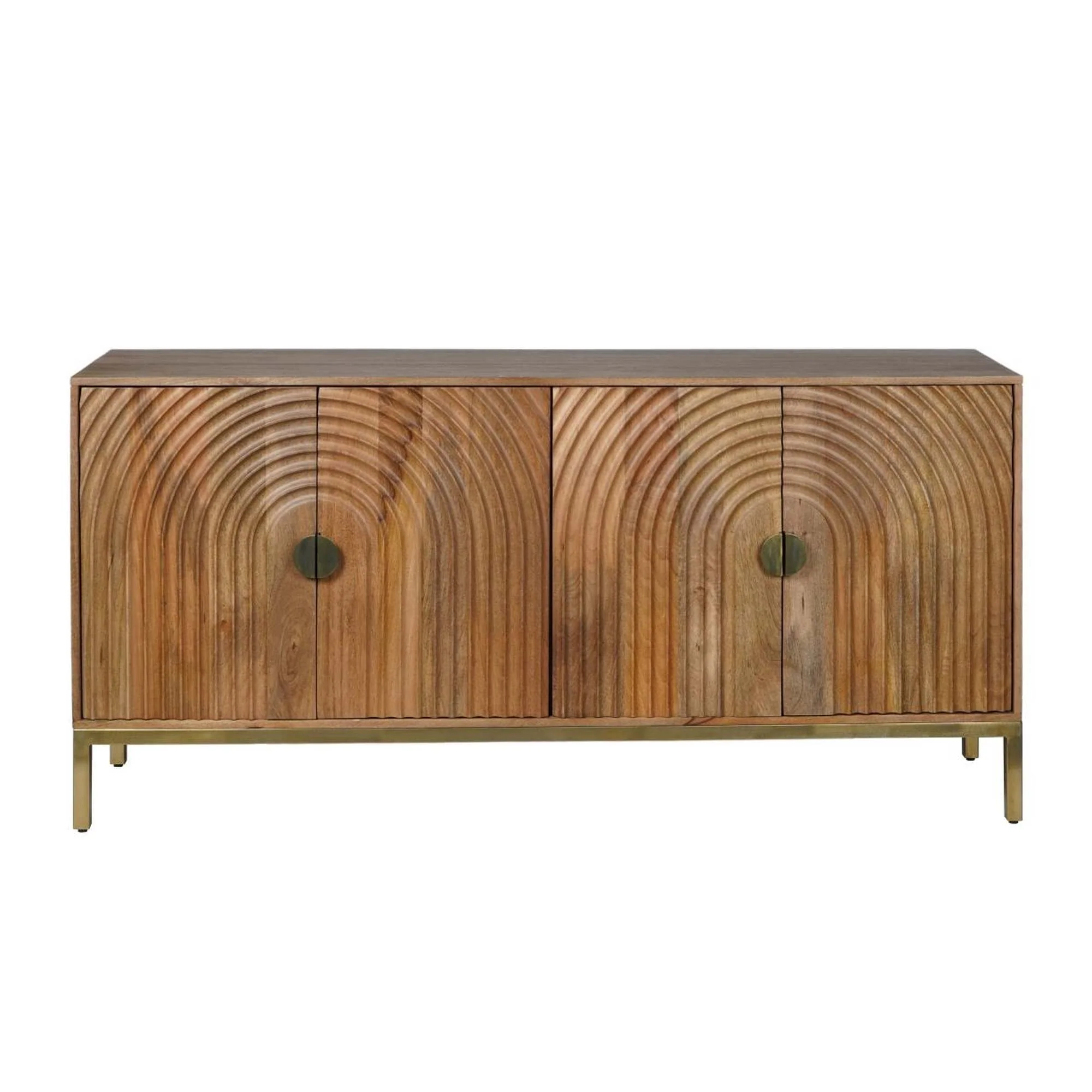 Environmentally Friendly Asher 4 Door Accent Cabinet Fashionable