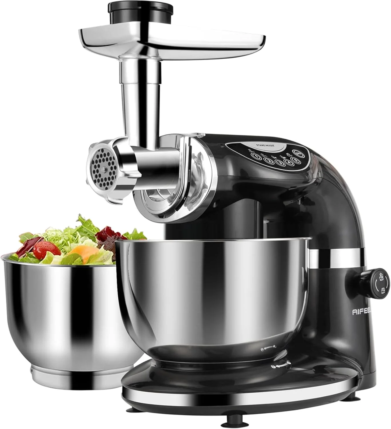 Reliable Aifeel Stand Mixer 8.5QT 6QT Two Stainless Steel Bowls Electric Food Mixer 7 in 1 Multifunctional Kitchen Mixer with Dough Hook Whisk Beater Artisan