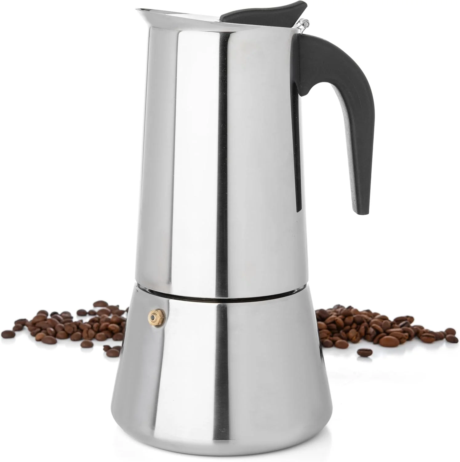 Safe Mixpresso 12 Cup Greca Stovetop Espresso Pot 600ml 20oz Moka Pot with Coffee Percolator Design Elite