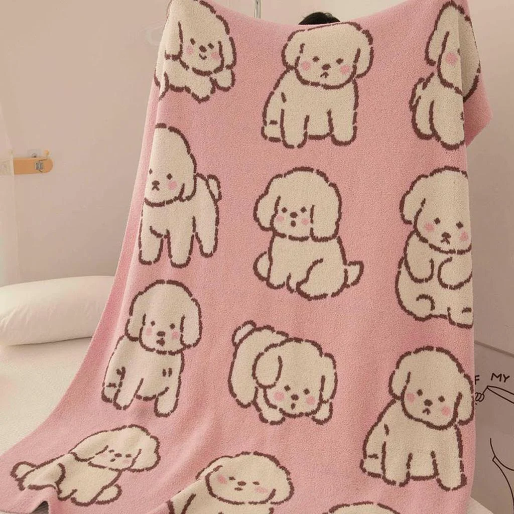Expertly Made Cutie Bichon Diary Blanket Smart