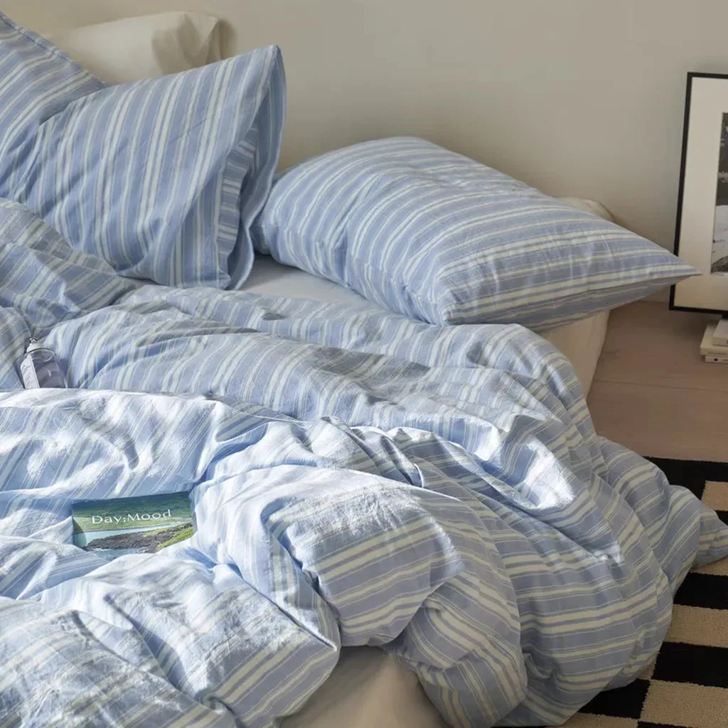 Pure Summer Stripes Duvet Cover Modern