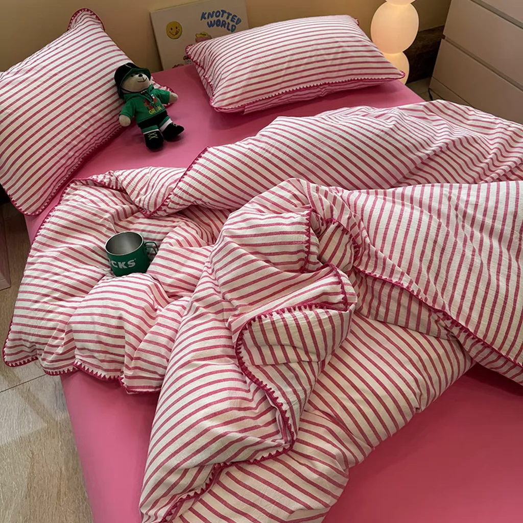 Prestigious Sweet Stripes Duvet Cover - Hot Pink Pure