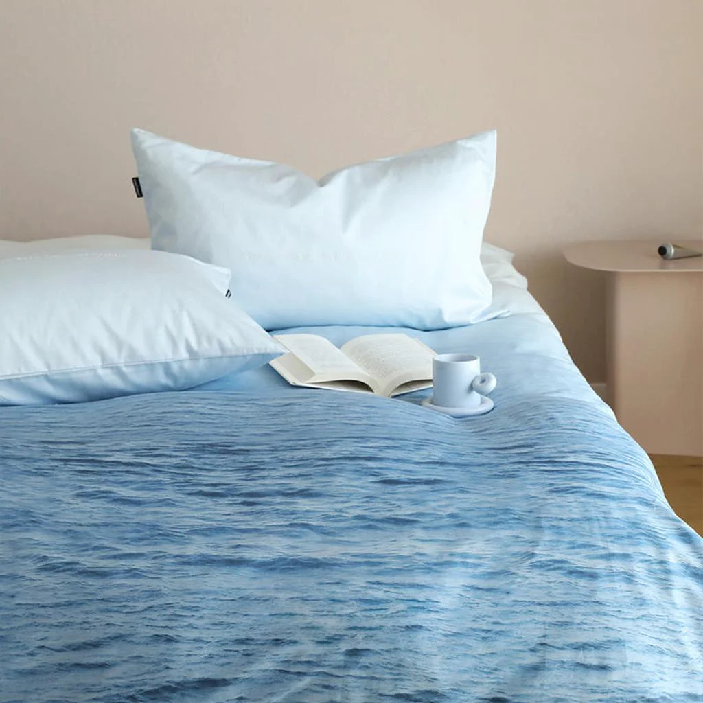 Optimized Natural Ombre Blue Coastal Duvet Cover Powerful