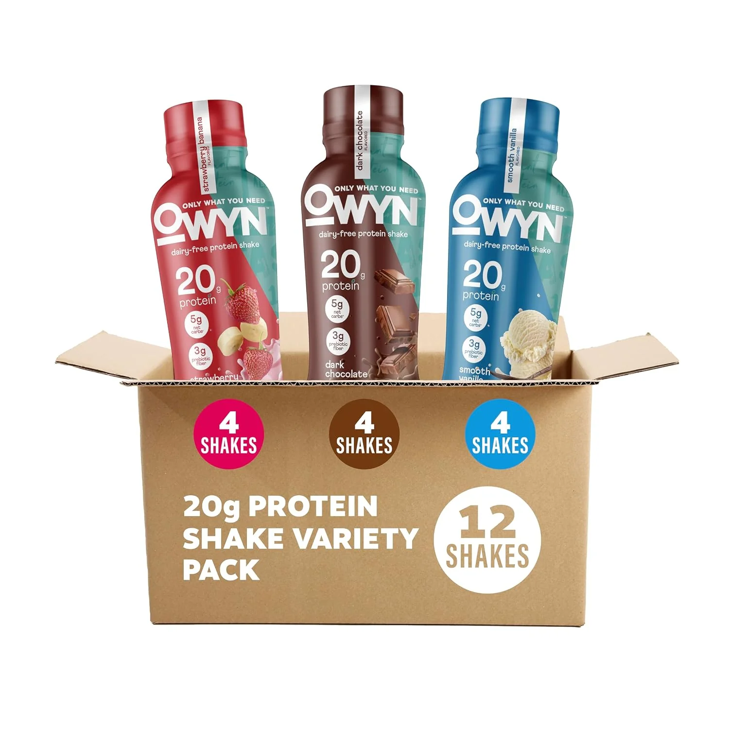 Optimized OWYN Only What You Need 20g Protein Shake Variety Pack Dairy 12 Ct Effective