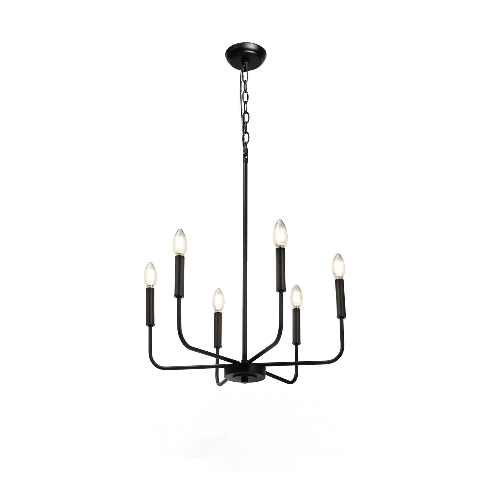 Environmentally Friendly Modern Black Candlestick Chandelier Effective
