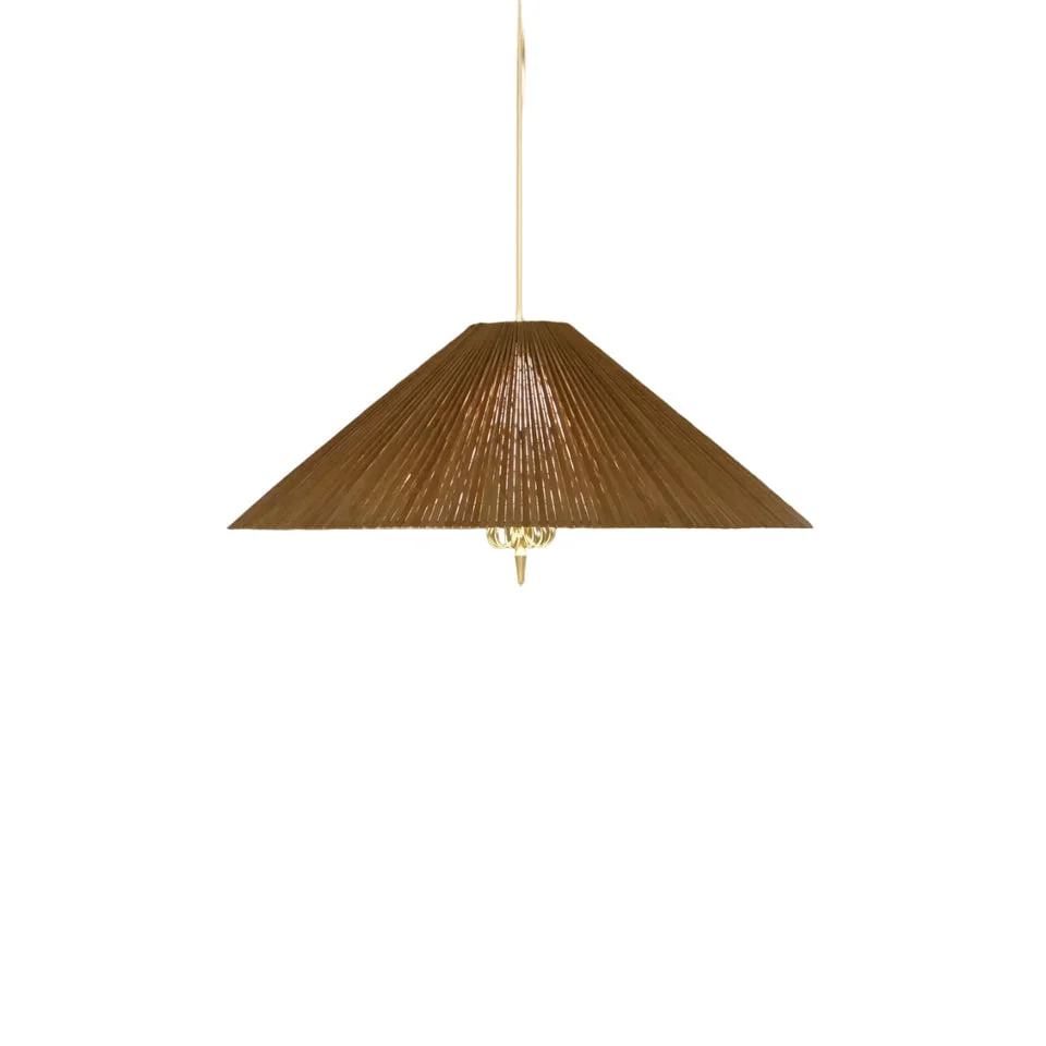 Organic 1972 Chinese Hat Chandelier - 60cm Practical