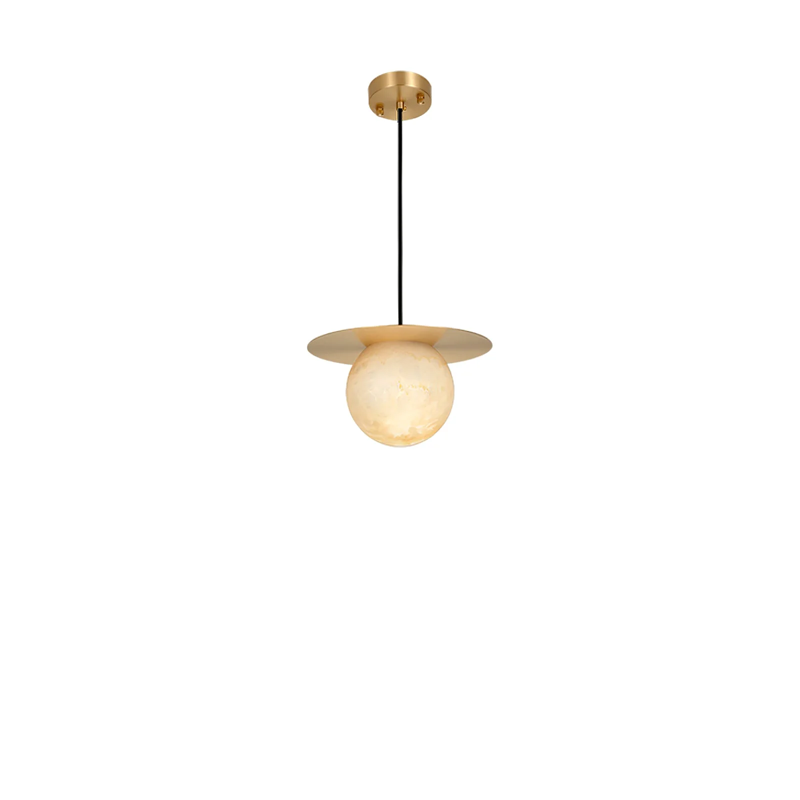 Durable Disc Alabaster Pendant Light Stylish