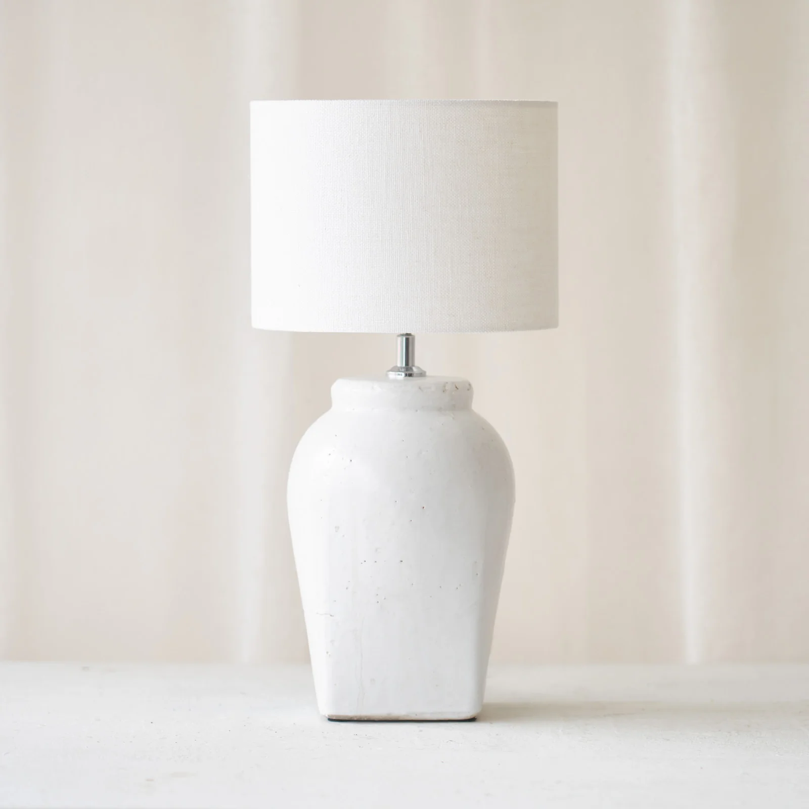 Premium Hekla Table Lamp White 36cm Advanced