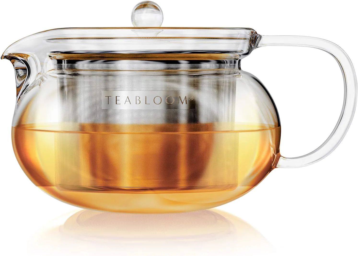 Crafted Teabloom Kyoto 2-in-1 Tea Kettle and Tea Maker – Glass Teapot with Removable Loose Tea Infuser – Tea Connoisseur's Choice Contemporary