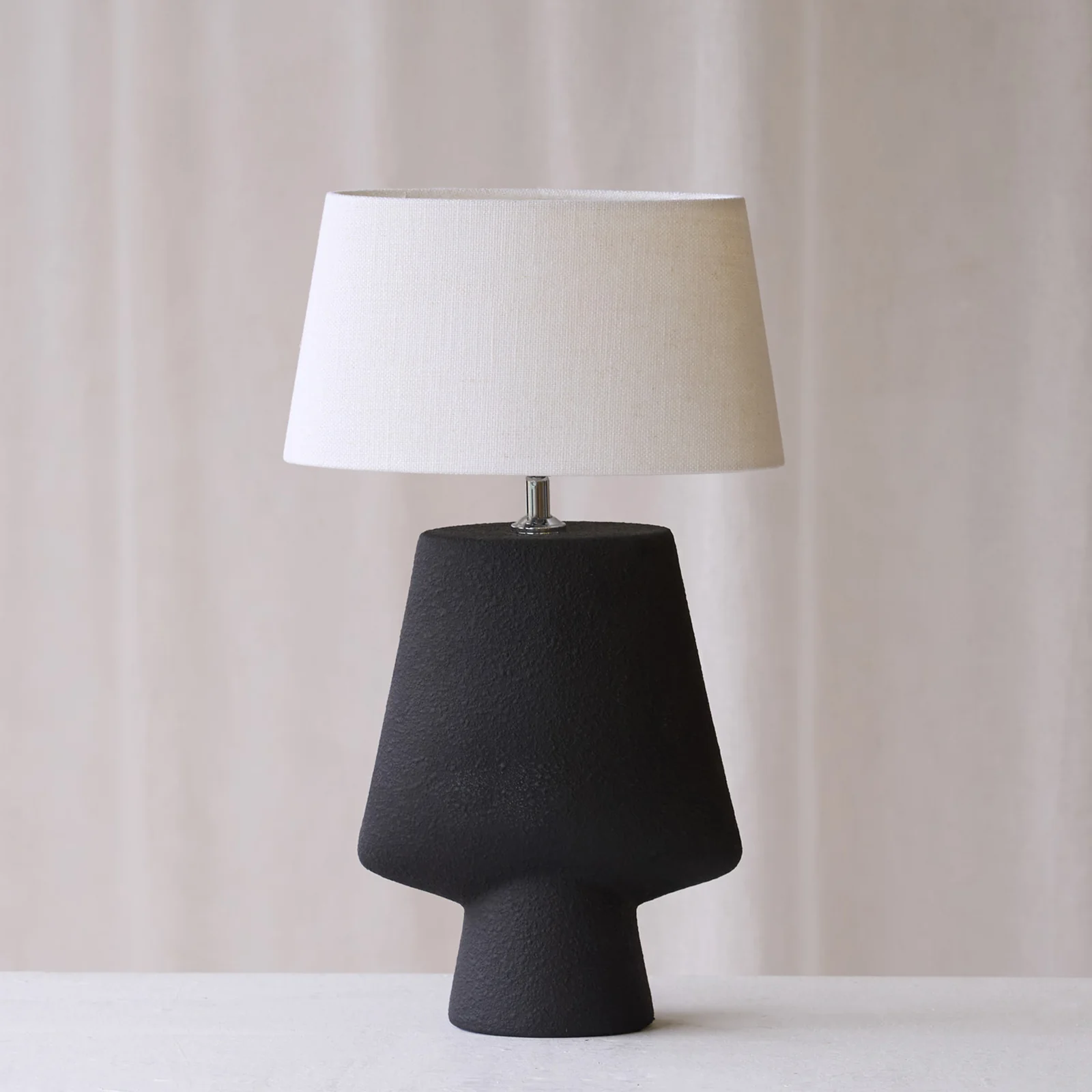 Elite Ciara Table Lamp Black 51cm Minimalist