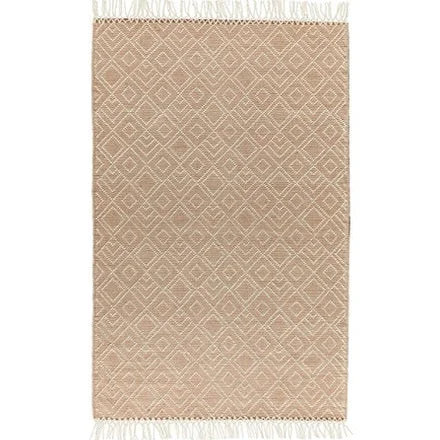 High-Quality CIMO HAND WOVEN RUG IVORY RUST Premium