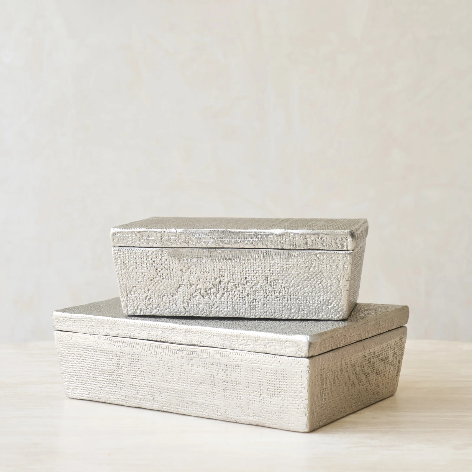 Crafted Lina Box Antique Silver Solid