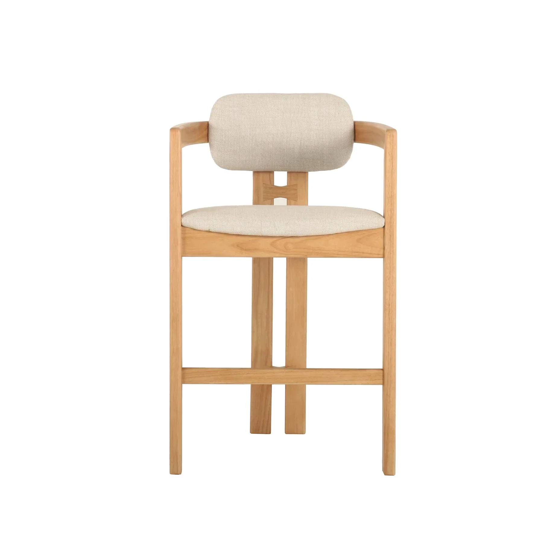 Luxury Monterrey Counter Stool - Cream Tweed Functional