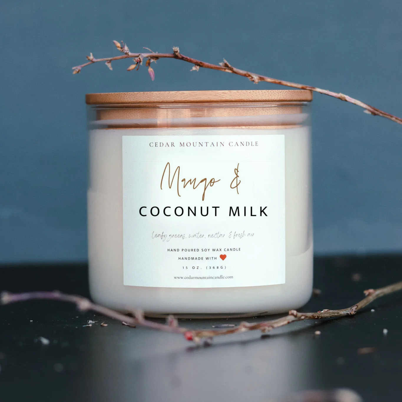 Natural Mango Coconut Milk - 3 Wick Jar Candle Premium
