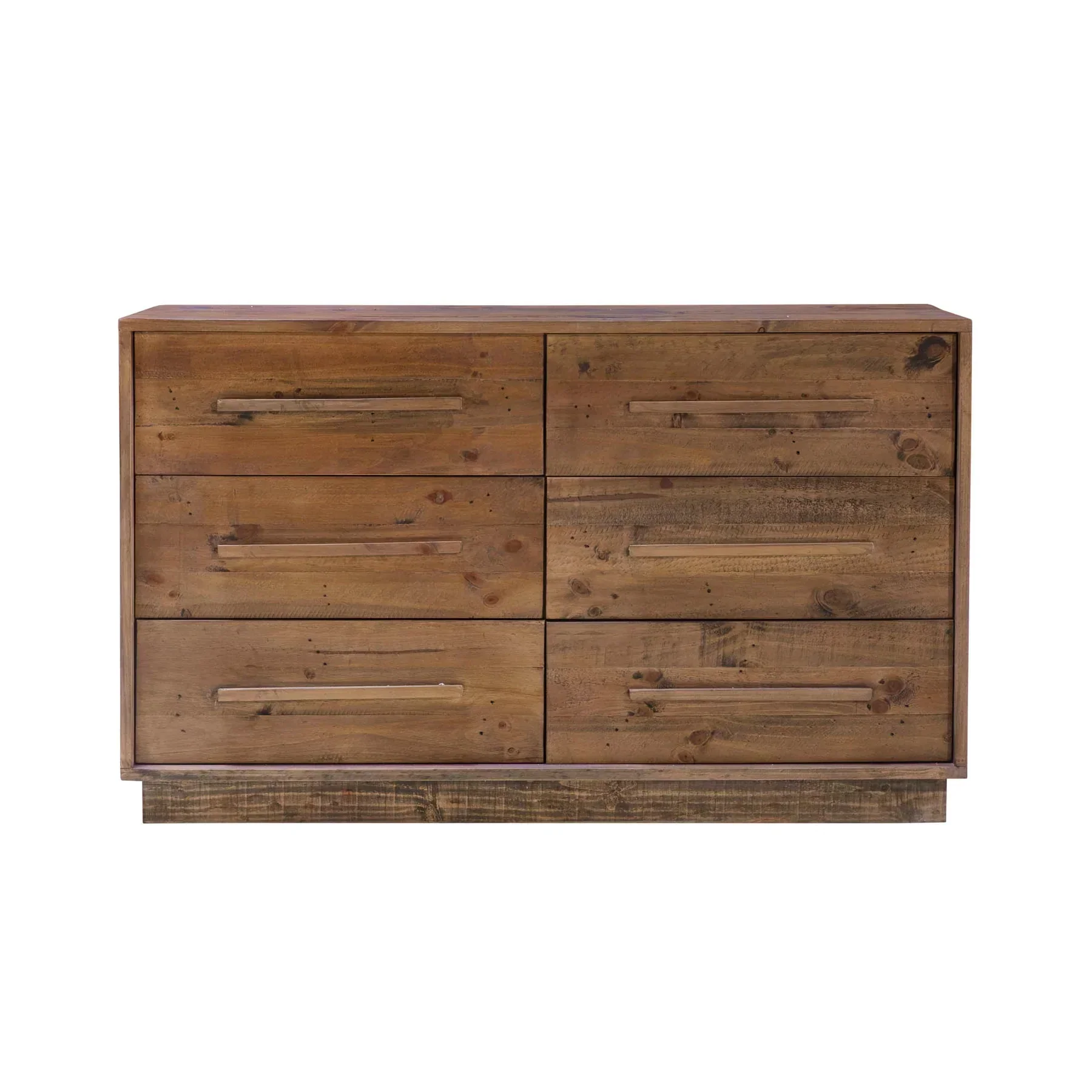 Sustainable Nevada 6 Drawer Dresser - Dark Driftwood Pure