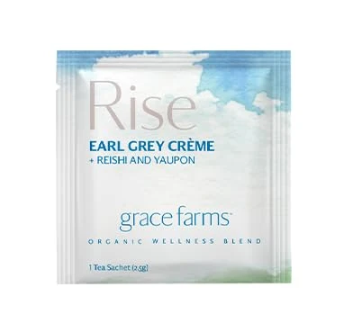 Lightweight Grace Farms Rise Wellness Organic Tea Blend 100 Enveloped Pyramid Sachets w String Tag Morning Energy Focus Durable