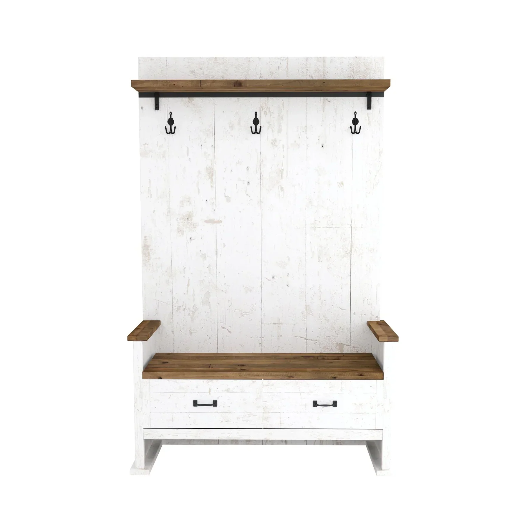 Crafted Provence Hall Bench 2 Drawer Outstanding