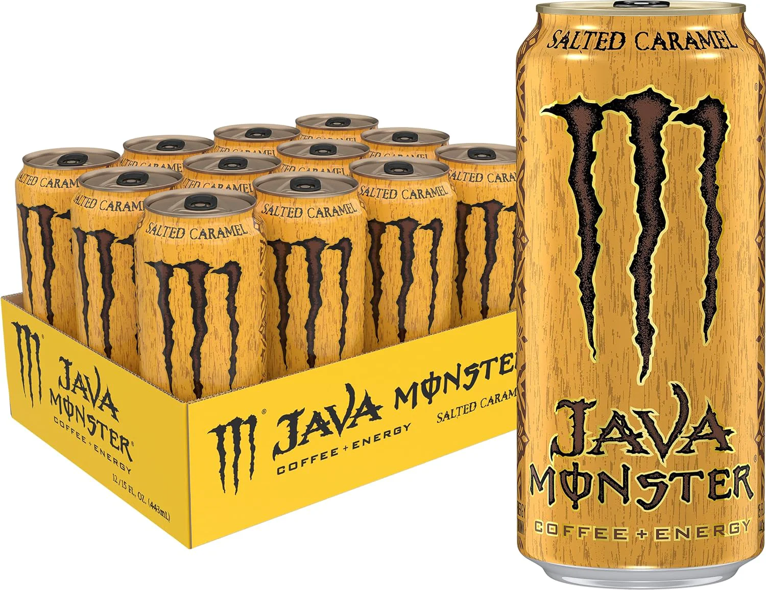 High-Performance Monster Energy Java Monster Salted Caramel Coffee Energy Drink 15 Fl Oz Pack of 12 First-Class